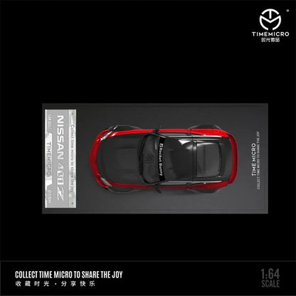 Time Micro 1:64 Nissan 400Z Rocket Bunny Pandem Diecast Model Car – Black & Red