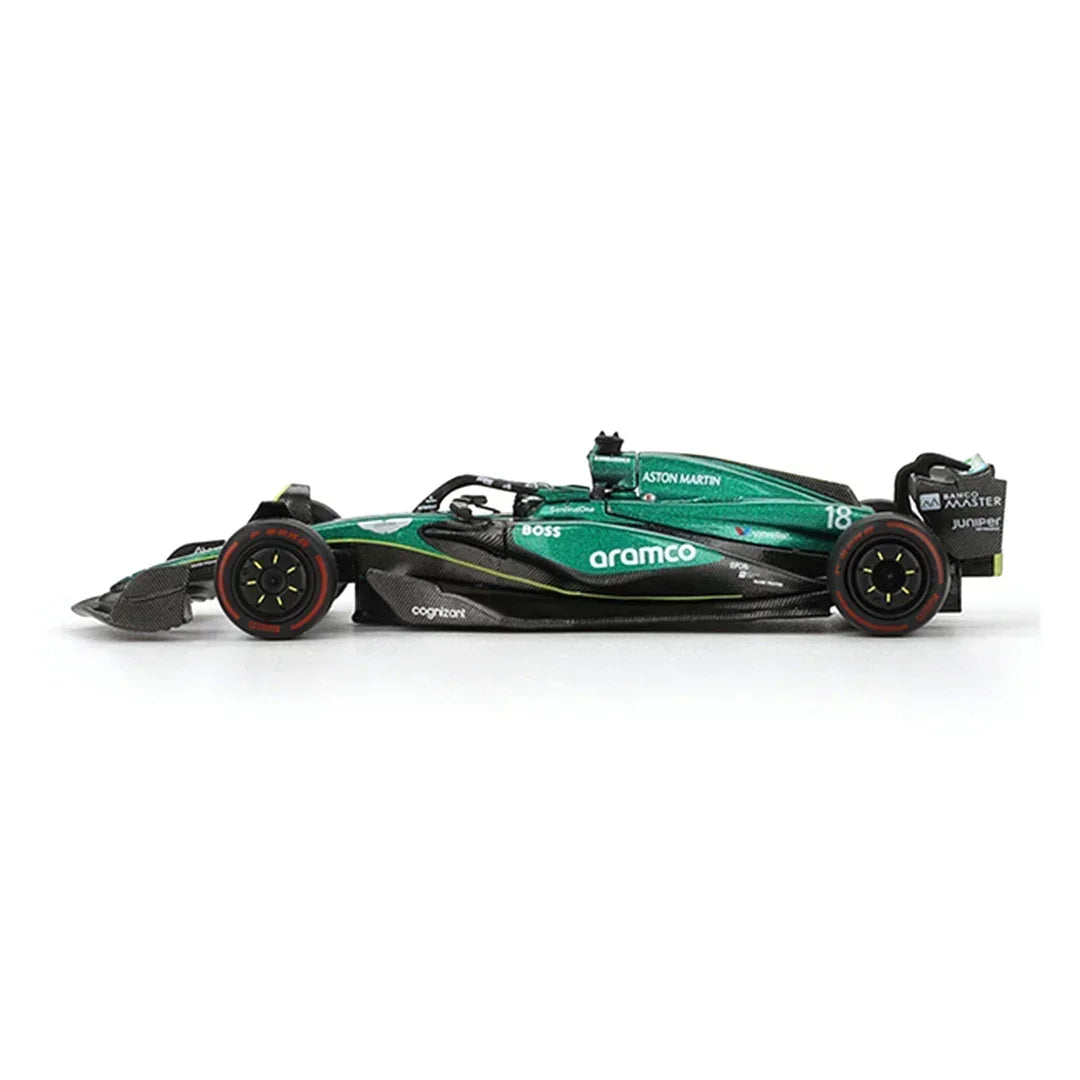 Mini GT 1:64 Aston Martin AMR24 #18 Lance Stroll F1 2024 + Mazda AZ-1 Liberty Walk LB40 Diecast Combo