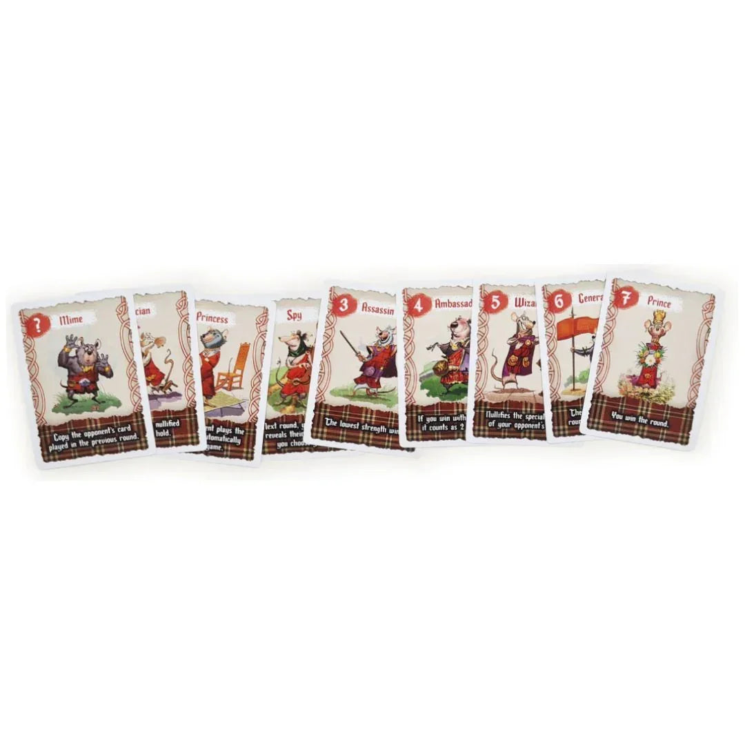Brave Rats Card Game by Blue Orange Games – Strategic Bluffing & Deduction Game for 2 Players (Ages 8+)