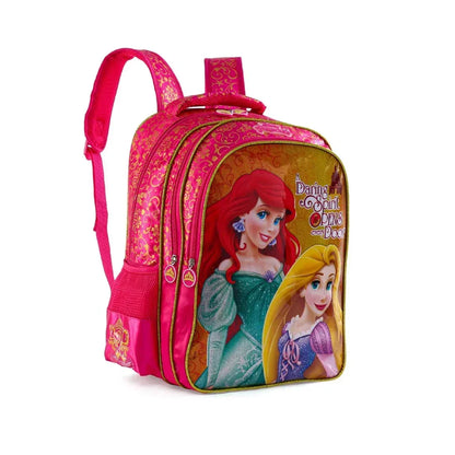 STRIDERS Disney Princess Premium School Backpack Pink and Gold - 16 inches - Jaiman Toys