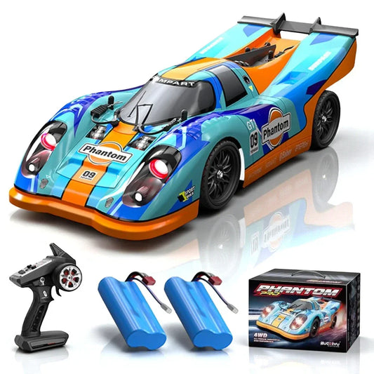 SCY 1:16 -(16307) PRO Brushless RC Car – 4WD High-Speed Racing Car | Drift| 7-Mode & LED Lights | 2.4GHz Remote | 1500mAh (Blue– Pro Version)