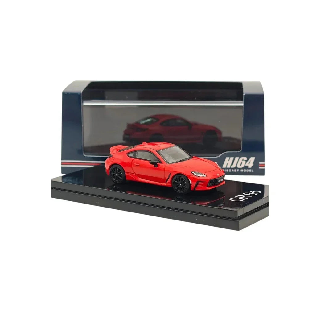 Hobby Japan 1:64 Toyota GR86 RZ Red with Rear Spoiler – HJ644048R Diecast Model Car - Jaiman Toys