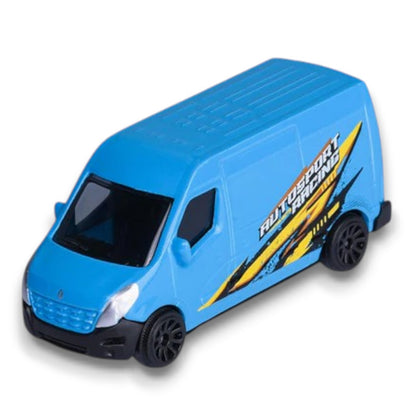 Majorette 1:64 Renault Master Motorsport Racing Van – Die-Cast Metal Collector Edition