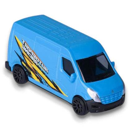 Majorette 1:64 Renault Master Motorsport Racing Van – Die-Cast Metal Collector Edition