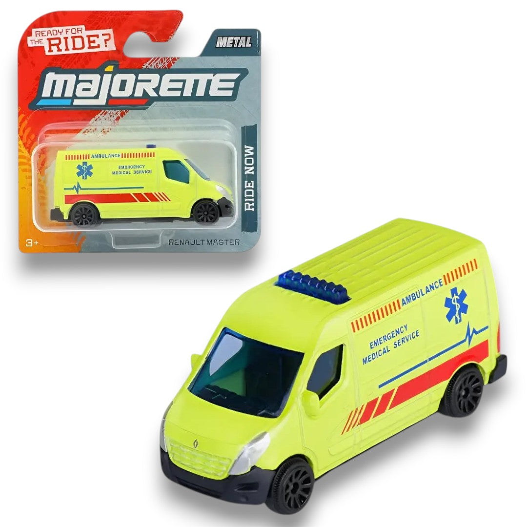 Majorette 1:64 Renault Master Ambulance – Emergency Medical Service Die-Cast Collector Edition