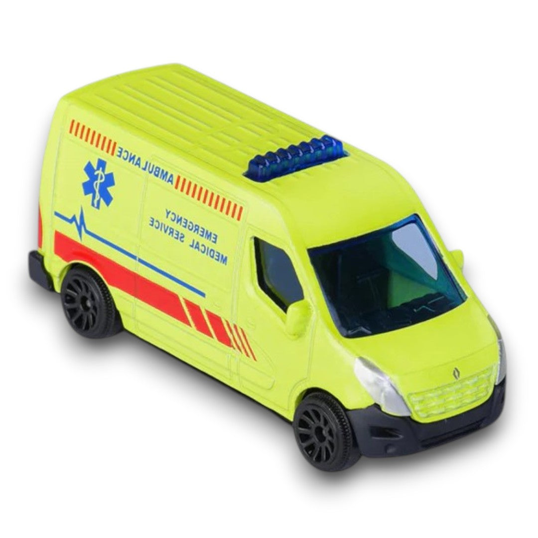 Majorette 1:64 Renault Master Ambulance – Emergency Medical Service Die-Cast Collector Edition