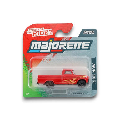 Majorette 1:64 Chevrolet C10 Flame Pickup Truck – Die-Cast Metal Collector Edition