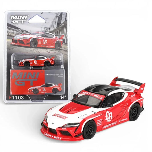 Mini GT 1:64  LB WORKS Toyota GR Supra Red White | Premium Diecast Collector Model