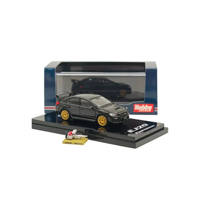 1:64 Hobby JAPAN HJ642021FBK Subaru WRX STI EJ20 Final Edition Scale Die-Cast Model Car with Engine Display – WR Black Pearl - Jaiman Toys