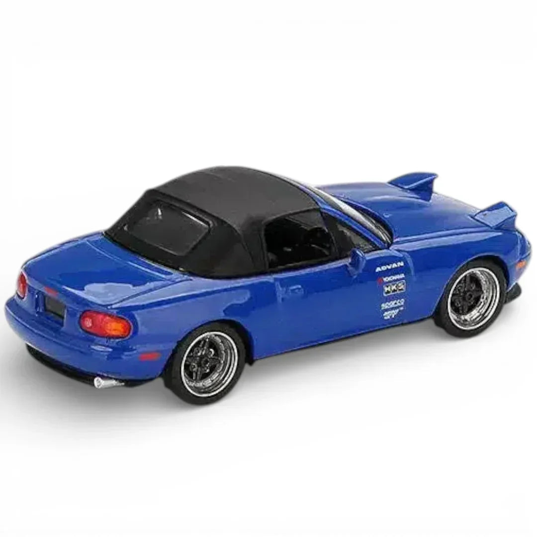 Mini GT 1:64 Roxy Porsche 911 GT3 R #77 IMSA + Mazda Miata MX-5 NA Tuned | Die-Cast Duo Set