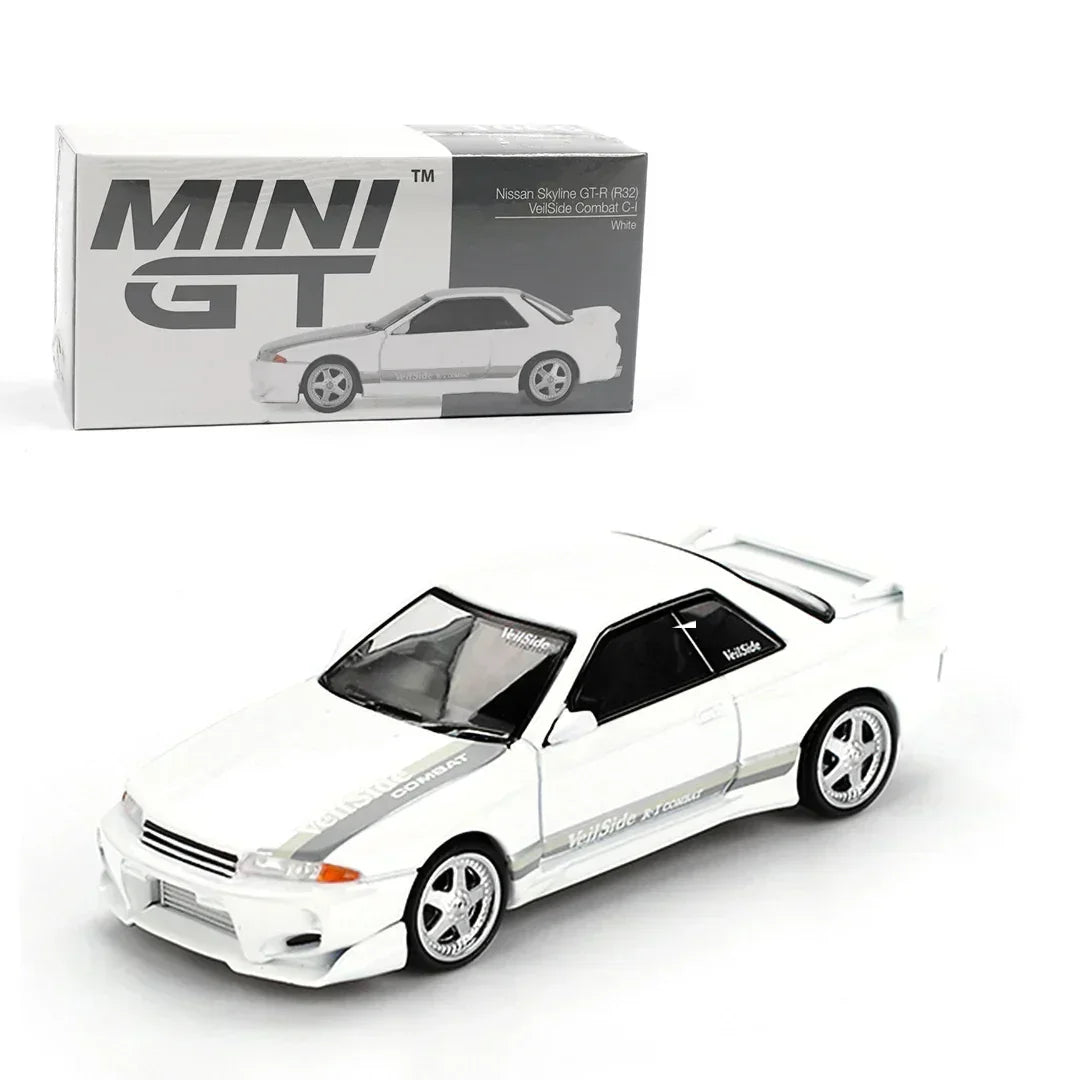 Mini GT 1:64 Duo Set Lamborghini Huracán GT3 EVO2 Daytona 2024 + Nissan Skyline GT-R R32 VeilSide | Premium Diecast Collector Models
