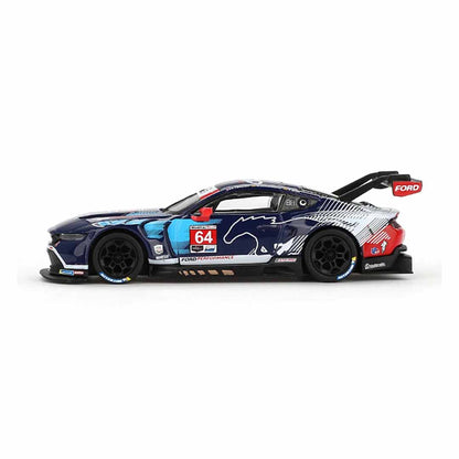 MINI GT MGT00898-L Ford Mustang GT3 #64 2024 IMSA Daytona 24 Hrs 1:64 Scale Diecast Model Car