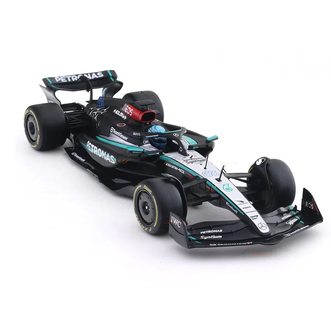 Bburago 1:24 Mercedes-AMG W15 #63 George Russell 2024 F1 Diecast Model Car – Official Licensed Formula 1 Replica