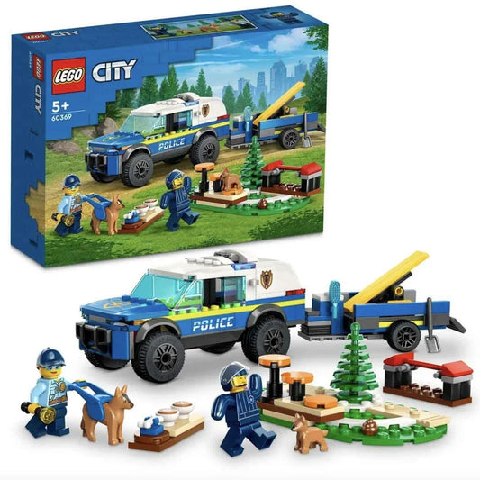 LEGO City Mobile Police Dog Training Set 60369  Building Toy with Police Vehicle, Dog & Accessories, Multicolor