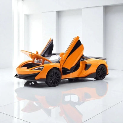 RMZ Hobby 1:32 McLaren 600LT Die-Cast Model Car – State Orange with Openable Doors, Light & Sound (664994) - Jaiman Toys