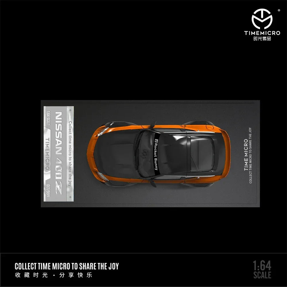 Time Micro 1:64 Nissan 400Z Metallic /Black/Orange – Rocket Bunny Pandem
