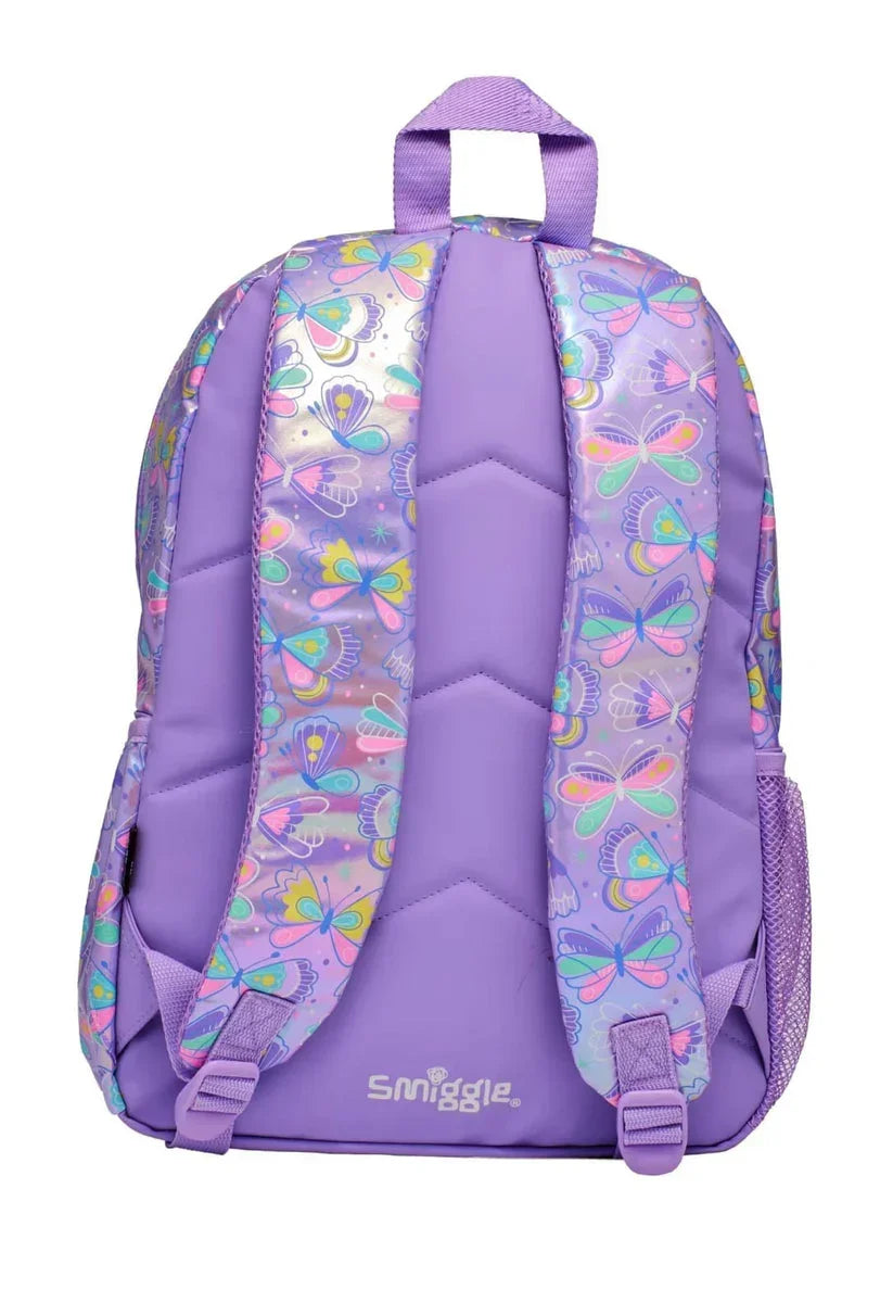 Smiggle School Bag : Butterfly Colorful & Stylish 16 Inch Backpack for Kids - Jaiman Toys