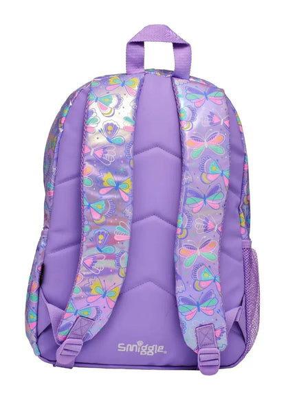 Smiggle School Bag : Butterfly Colorful & Stylish 16 Inch Backpack for Kids - Jaiman Toys