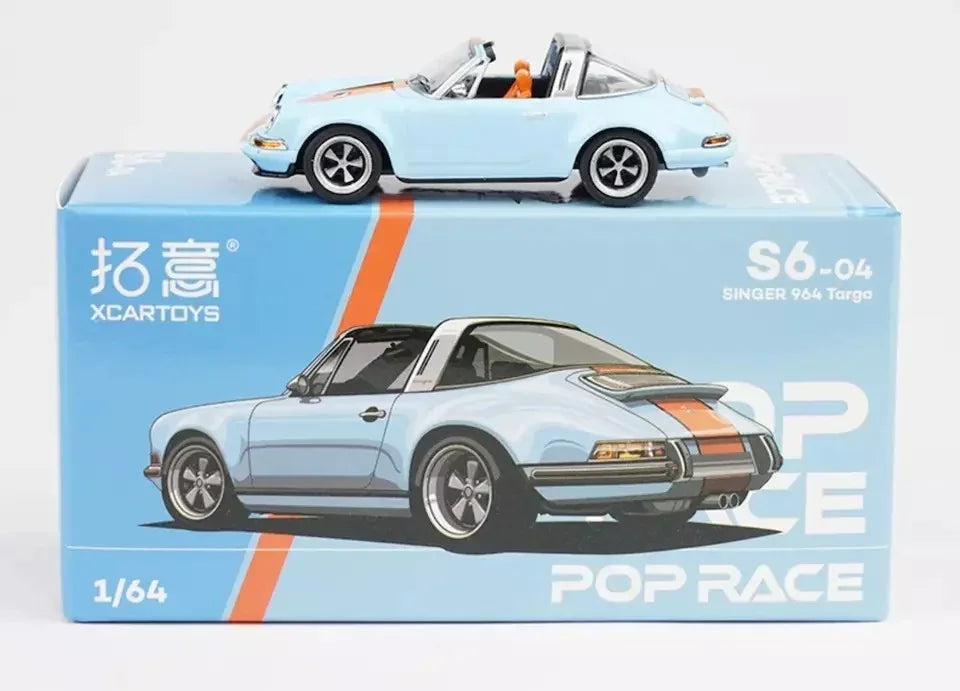 POPRACE 1/64 SINGER TARGA GULF - Jaiman Toys