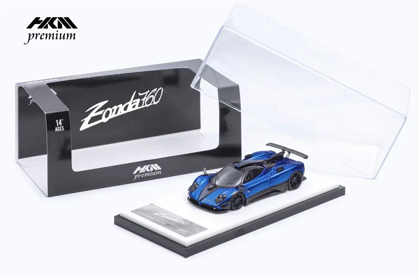 HKM Premium 1:64 Pagani Zonda 760 Roadster  Diecast Model Car – Purple | Hypercar Collectible