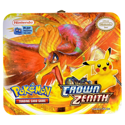 Pokemon Playing Cards Sword & Shield Crown Zenith Tin Box With Cards (Red) - Jaiman Toys