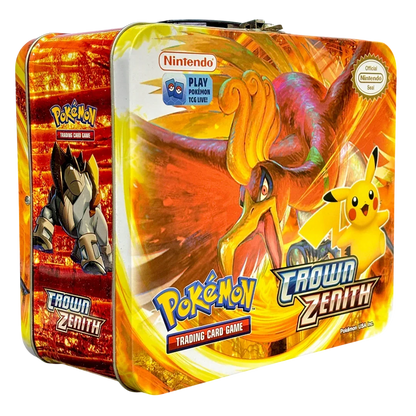 Pokemon Playing Cards Sword & Shield Crown Zenith Tin Box With Cards (Red) - Jaiman Toys