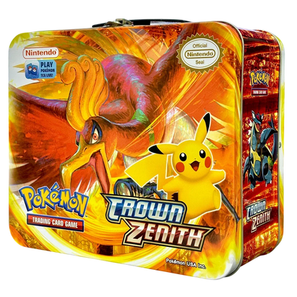 Pokemon Playing Cards Sword & Shield Crown Zenith Tin Box With Cards (Red) - Jaiman Toys
