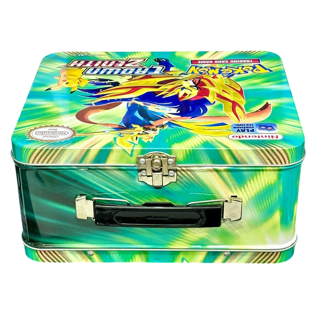 Pokemon Playing Cards Sword & Shield Crown Zenith Tin Box With Cards (Green) - Jaiman Toys