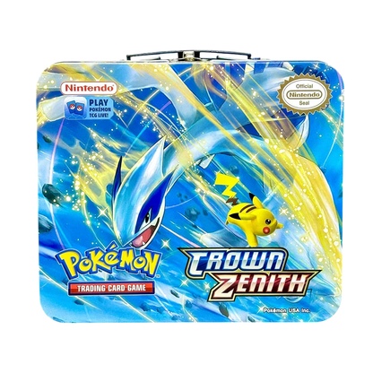 Pokemon Playing Cards Sword & Shield Crown Zenith Tin Box With Cards (Blue) - Jaiman Toys