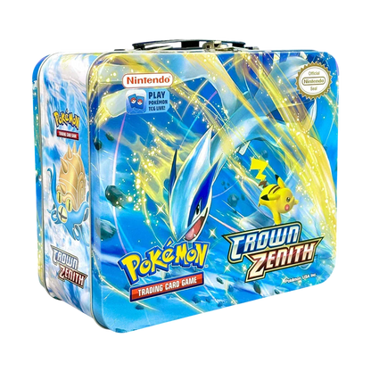 Pokemon Playing Cards Sword & Shield Crown Zenith Tin Box With Cards (Blue) - Jaiman Toys