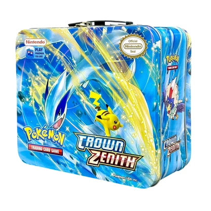 Pokemon Playing Cards Sword & Shield Crown Zenith Tin Box With Cards (Blue) - Jaiman Toys