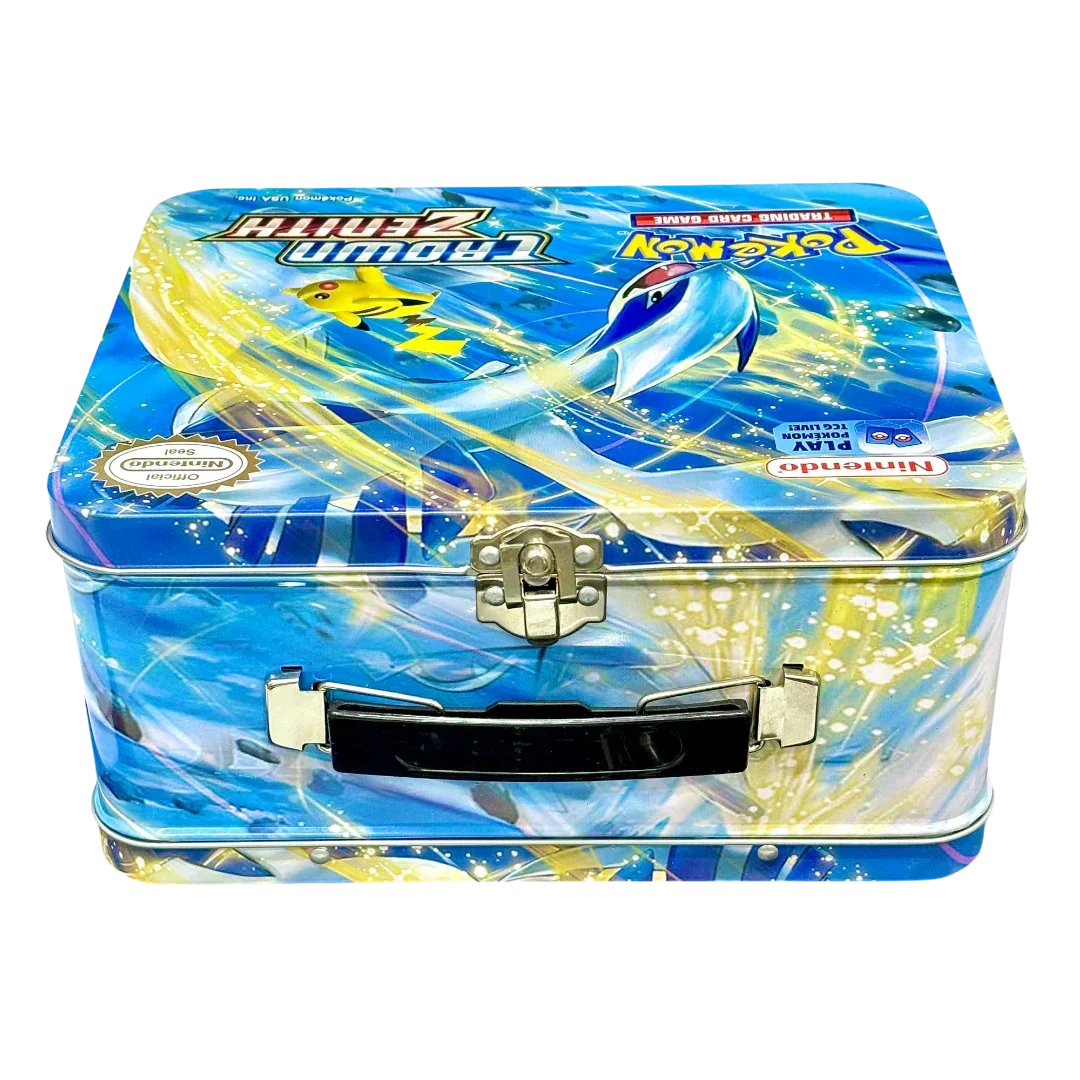 Pokemon Playing Cards Sword & Shield Crown Zenith Tin Box With Cards (Blue) - Jaiman Toys