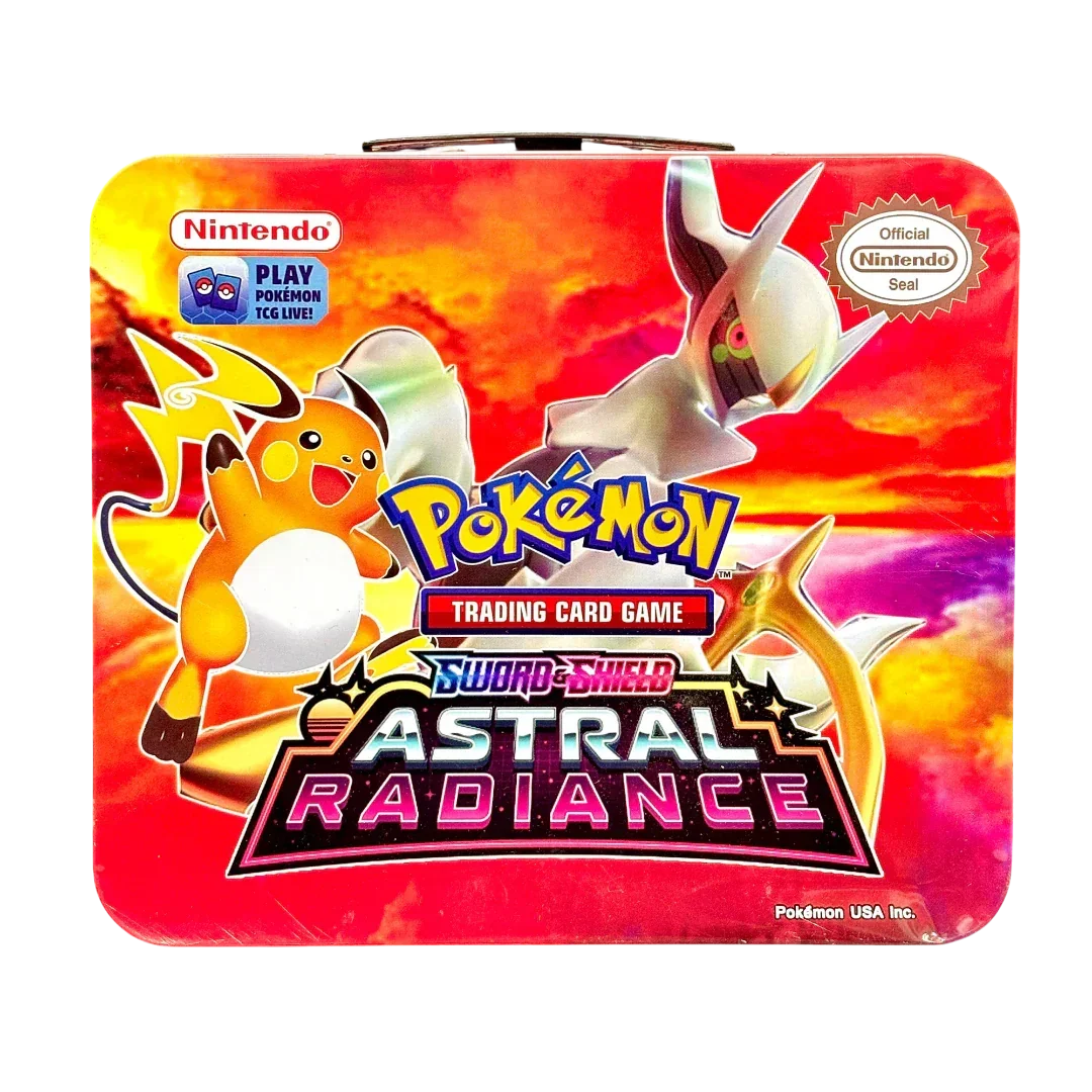 Pokemon Playing Cards Sword & Shield Crown Zenith Tin Box With Cards (Red) - Jaiman Toys