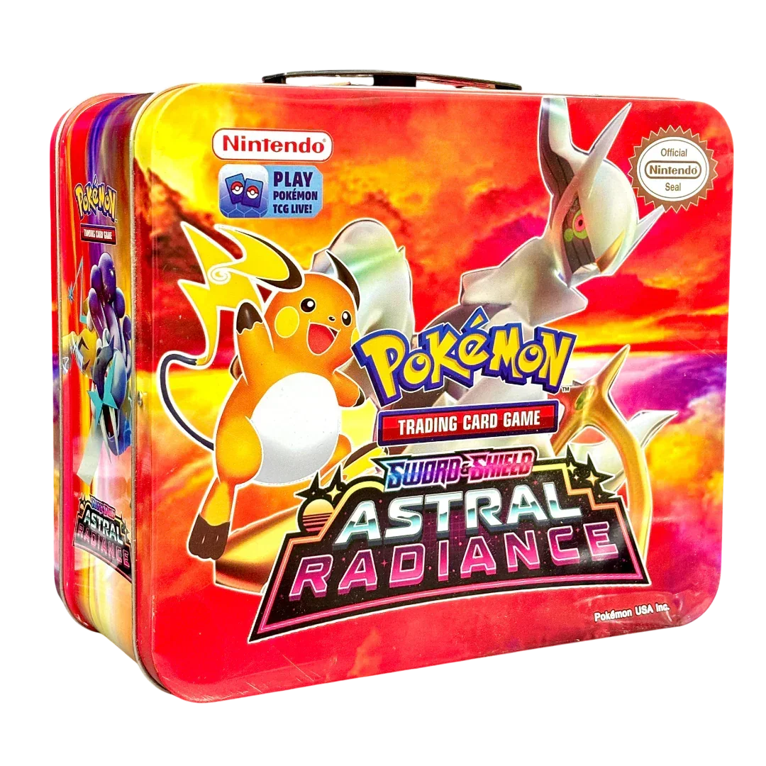 Pokemon Playing Cards Sword & Shield Crown Zenith Tin Box With Cards (Red) - Jaiman Toys