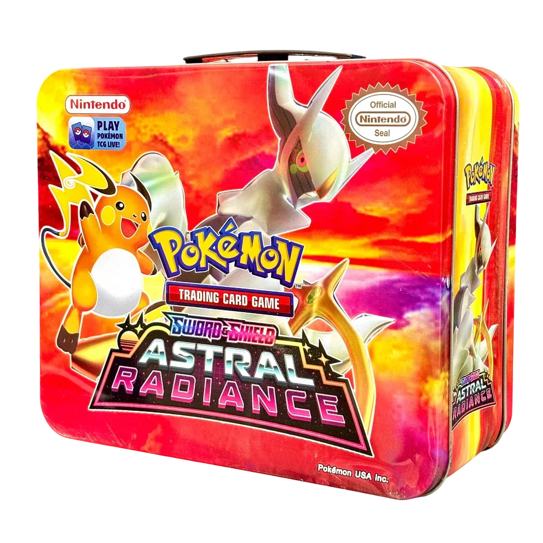 Pokemon Playing Cards Sword & Shield Crown Zenith Tin Box With Cards (Red) - Jaiman Toys