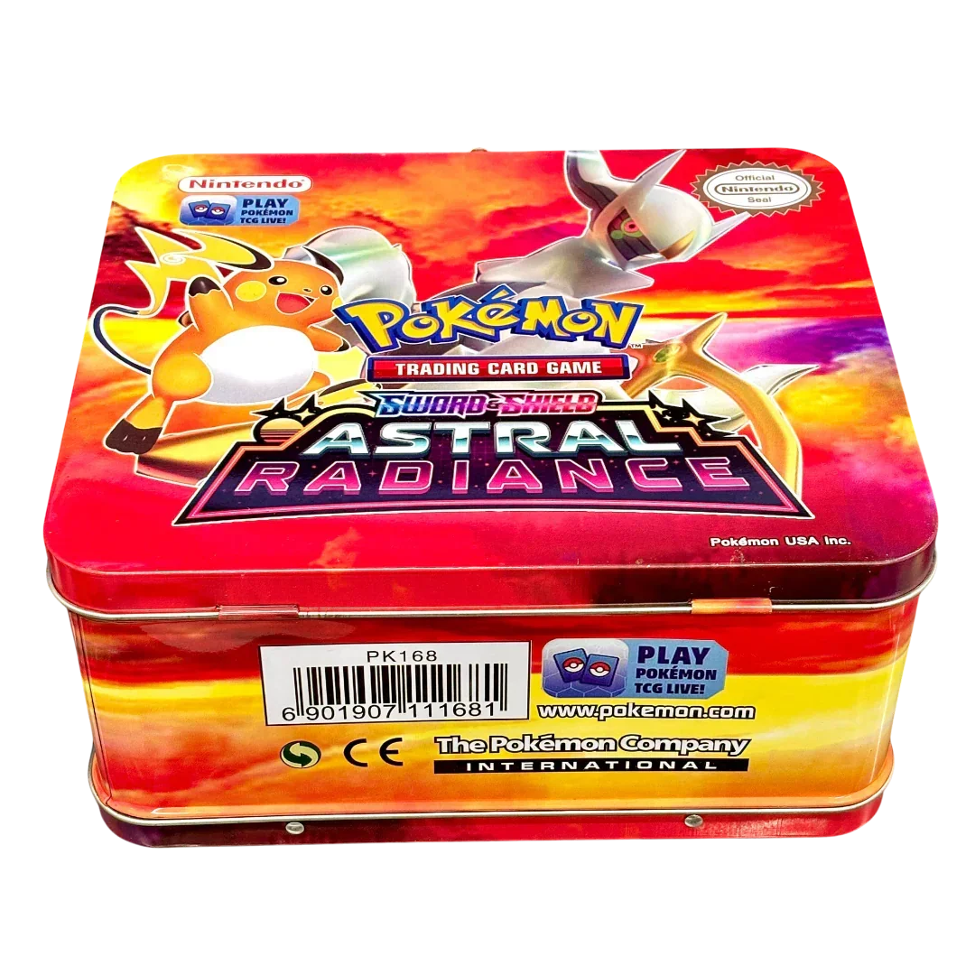 Pokemon Playing Cards Sword & Shield Crown Zenith Tin Box With Cards (Red) - Jaiman Toys