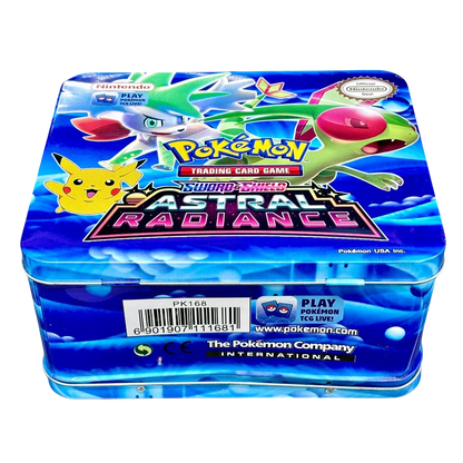 Pokemon Playing Cards Sword & Shield Crown Zenith Tin Box With Cards (Blue) - Jaiman Toys