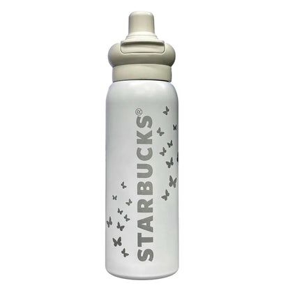 Starbucks Dual-Sip Insulated Bottle for Hot & Cold Drinks 500 ML (White) - Jaiman Toys