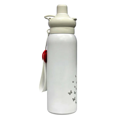 Starbucks Dual-Sip Insulated Bottle for Hot & Cold Drinks 500 ML (White) - Jaiman Toys