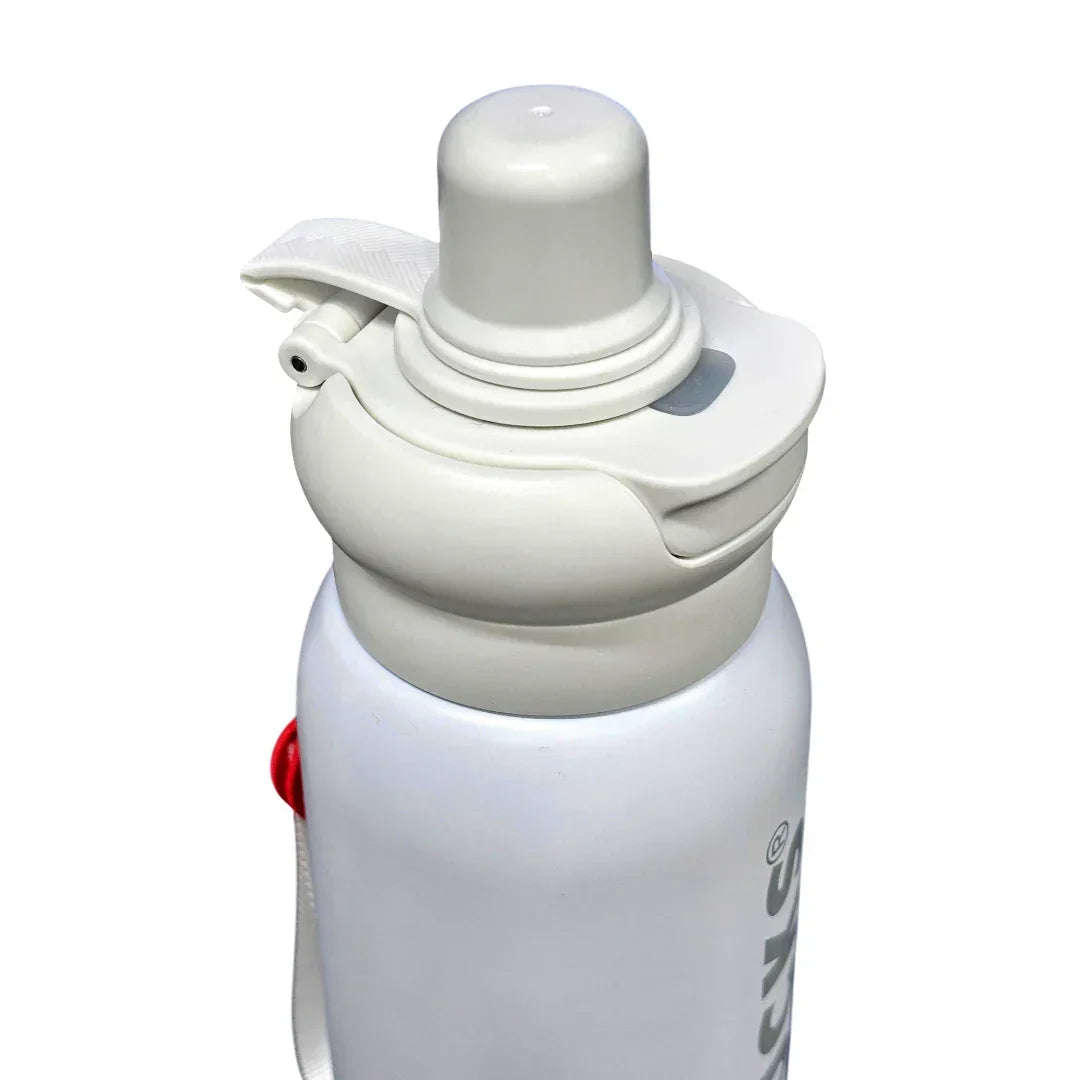 Starbucks Dual-Sip Insulated Bottle for Hot & Cold Drinks 500 ML (White) - Jaiman Toys