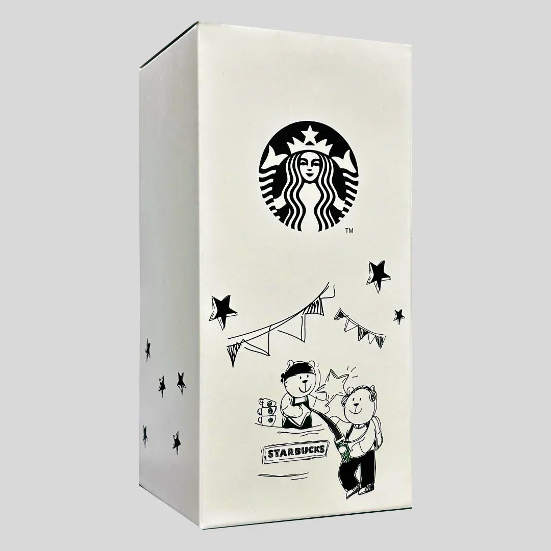 Starbucks Baristas Bear White Tumbler 20 OZ | 500 ML - Jaiman Toys