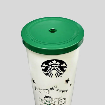 Starbucks Baristas Bear White Tumbler 20 OZ | 500 ML - Jaiman Toys