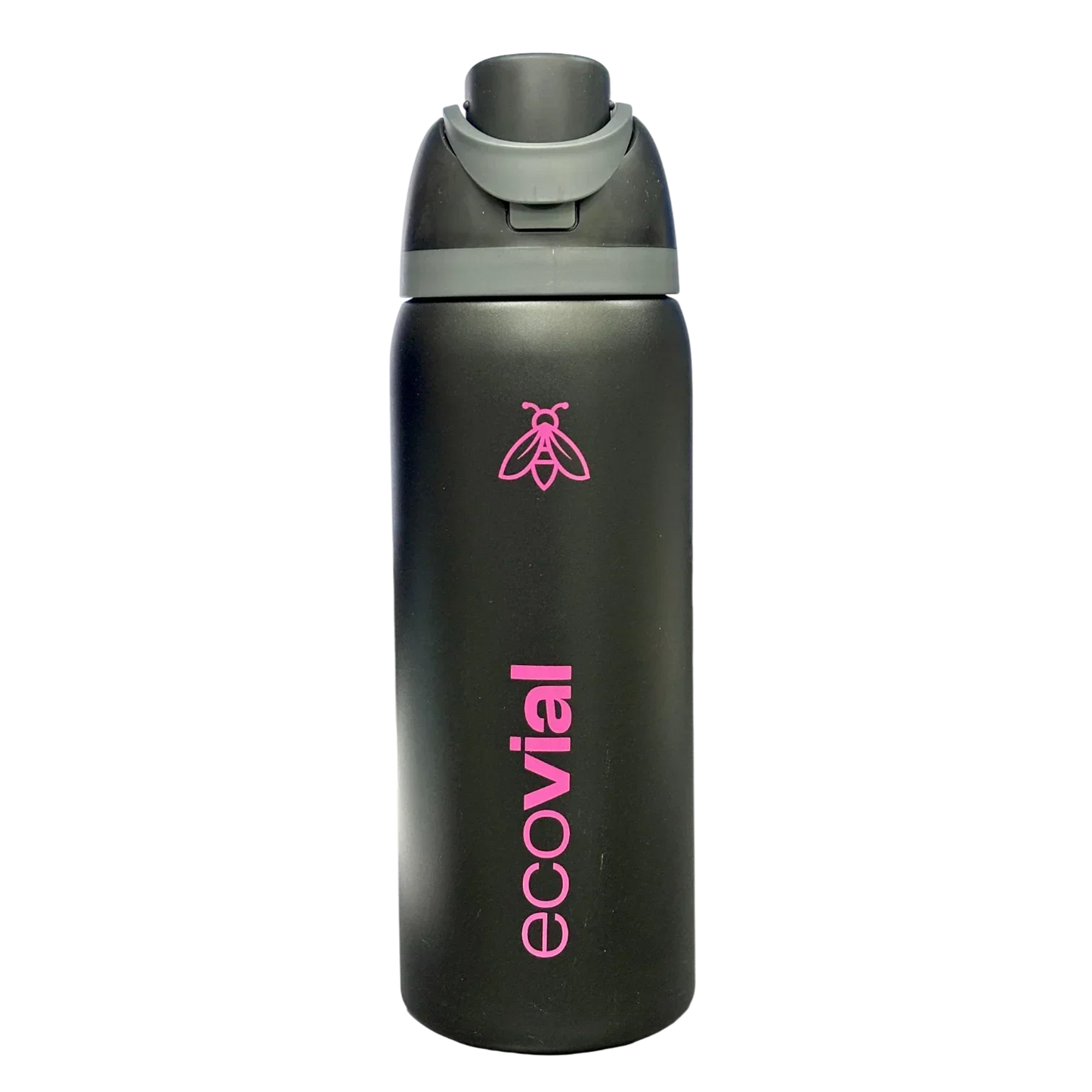 Ecovial 32 OZ - Vacuum Bottle Sip n Swig 960 ML (Black) - Jaiman Toys