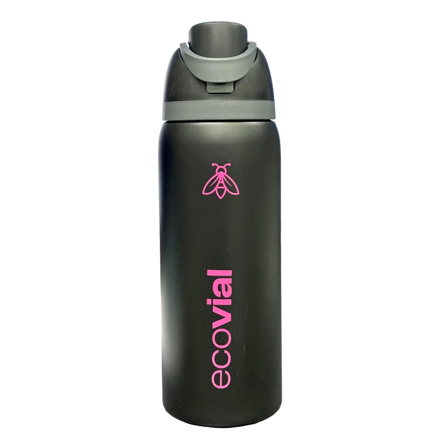 Ecovial 32 OZ - Vacuum Bottle Sip n Swig 960 ML (Black) - Jaiman Toys