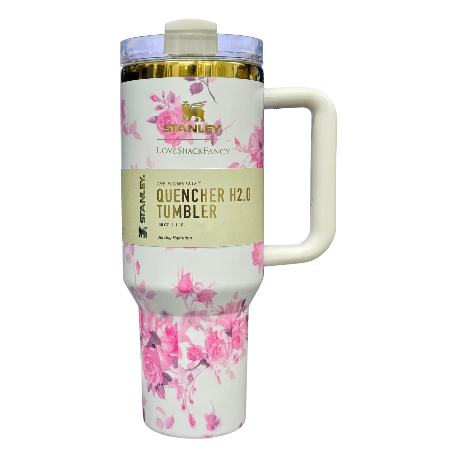 STANLEY LoveShack Fancy The Quencher H2.0 FlowState™ Tumbler | 1.18L with Straw for Water (40 oz) - Jaiman Toys