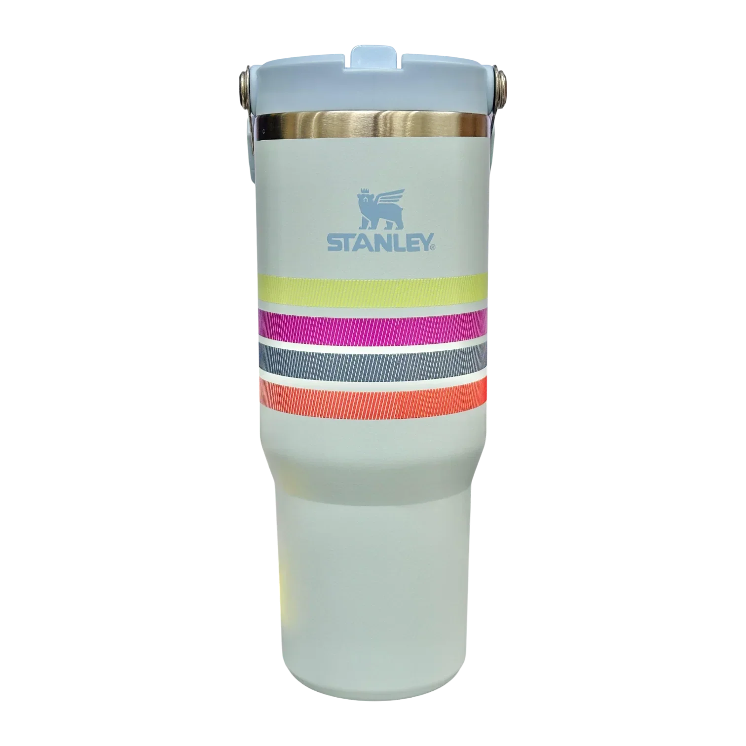 Stanley IceFlow™ Flip Straw Tumbler | 887ml (30 oz) – Blue | Vacuum Insulated Stainless Steel Bottle with Straw, Leak-Resistant Lid & Carry Handle - Jaiman Toys