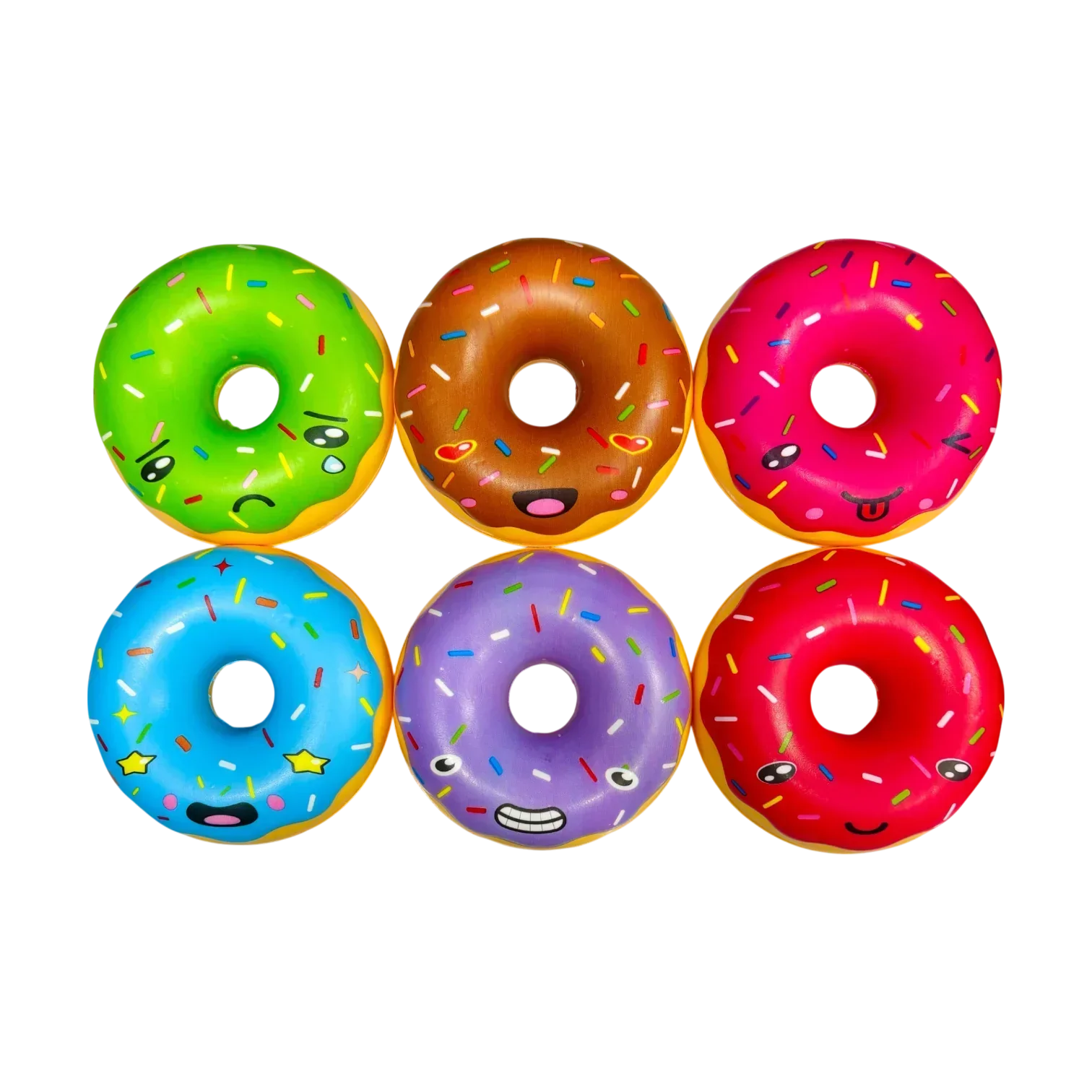 Scented Donut Foam Squishy 6 Pieces - Jaiman Toys