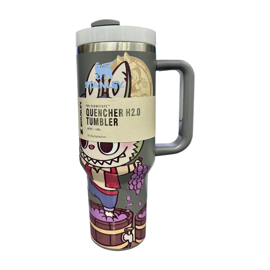 Stanley X Labubu The Quencher H2.0 FlowState™ Tumbler | 1.18L with Straw for Water (40 oz) - Jaiman Toys