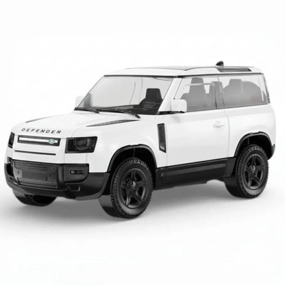 RASTAR 1:24 Scale Land Rover Defender 90 Diecast Model Car – White SUV | Premium Metal Collectible with Opening Doors