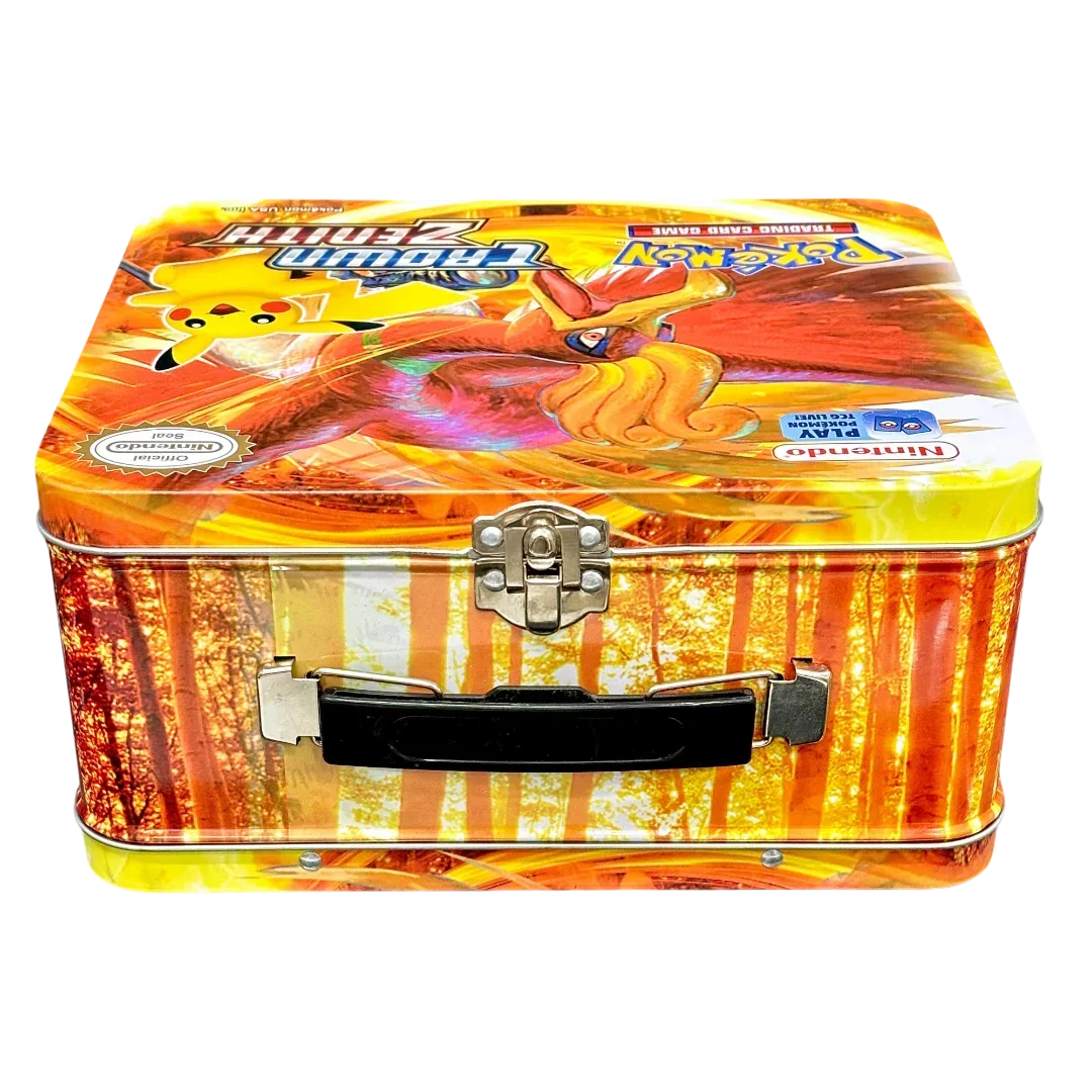 Pokemon Playing Cards Sword & Shield Crown Zenith Tin Box With Cards (Red) - Jaiman Toys